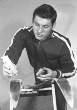 Геннадий Ковалев - чемпион мира по биатлону, заслуженный мастер спорта. 1973 г.