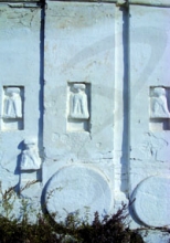 Фрагменты Кондуйского городка, использованные при строительстве Кондуйской церкви
