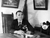 Председатель колхоза, участник Гражданской войны Ф.Т.Сараев